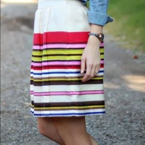LOFT Aloha Stripe Print Skirt